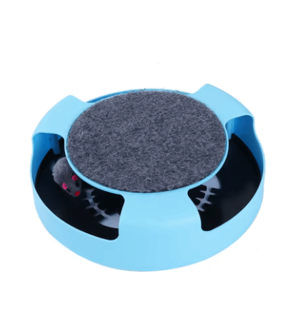 Rotating Cat Interaction Turntable with Shadowless Small Mouse