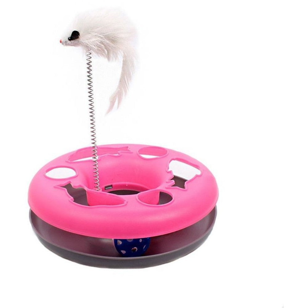Cat Toys Cat Toys for Indoor Cats Interaction Kitten Toys Roller Tracks with balls