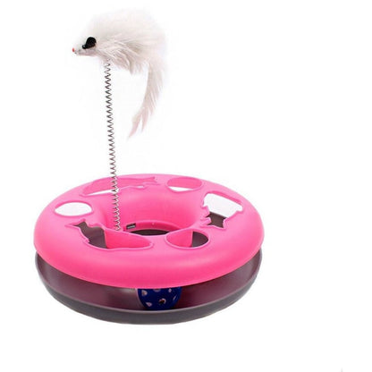 Cat Toys Cat Toys for Indoor Cats Interaction Kitten Toys Roller Tracks with balls Bark&Paw Lab