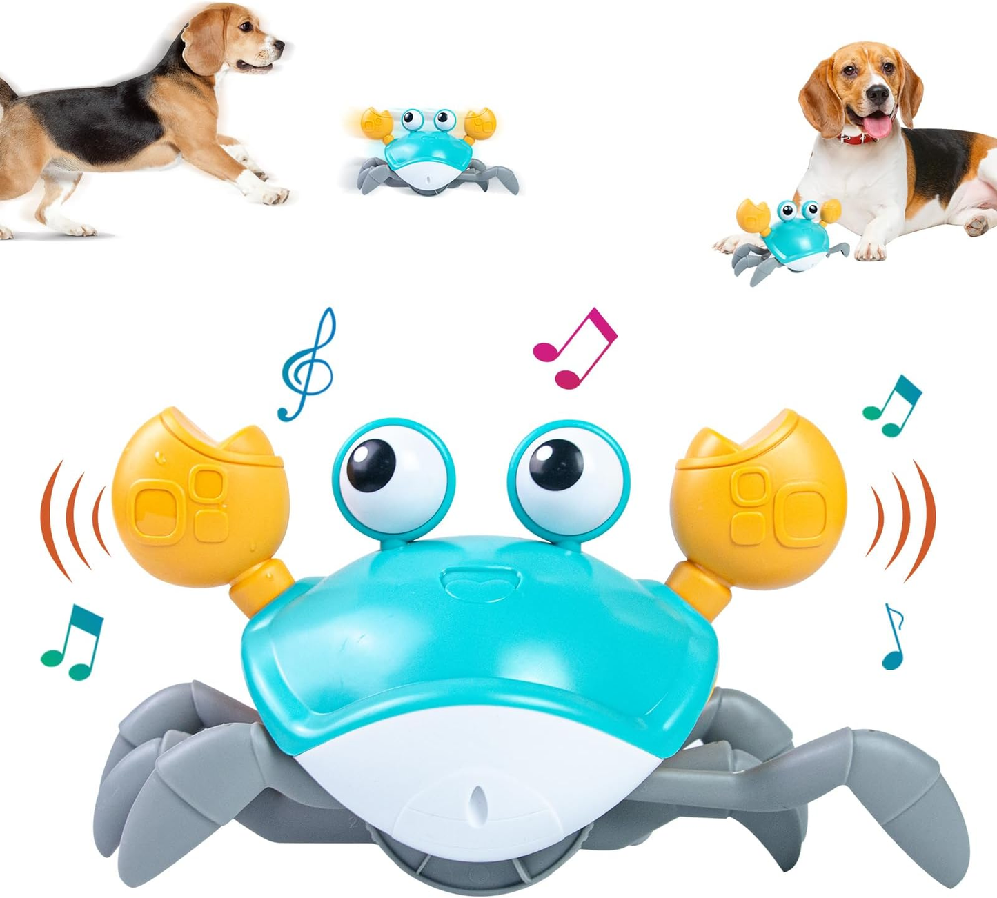 Small Dog and cat Toys Interactive Crawling Crab Toy Bark&Paw Lab