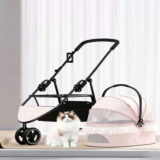 Outdoor Camping Pet Stroller for Cats and Dogs Bark&Paw Lab