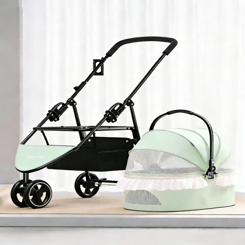 Outdoor Camping Pet Stroller for Cats and Dogs Bark&Paw Lab