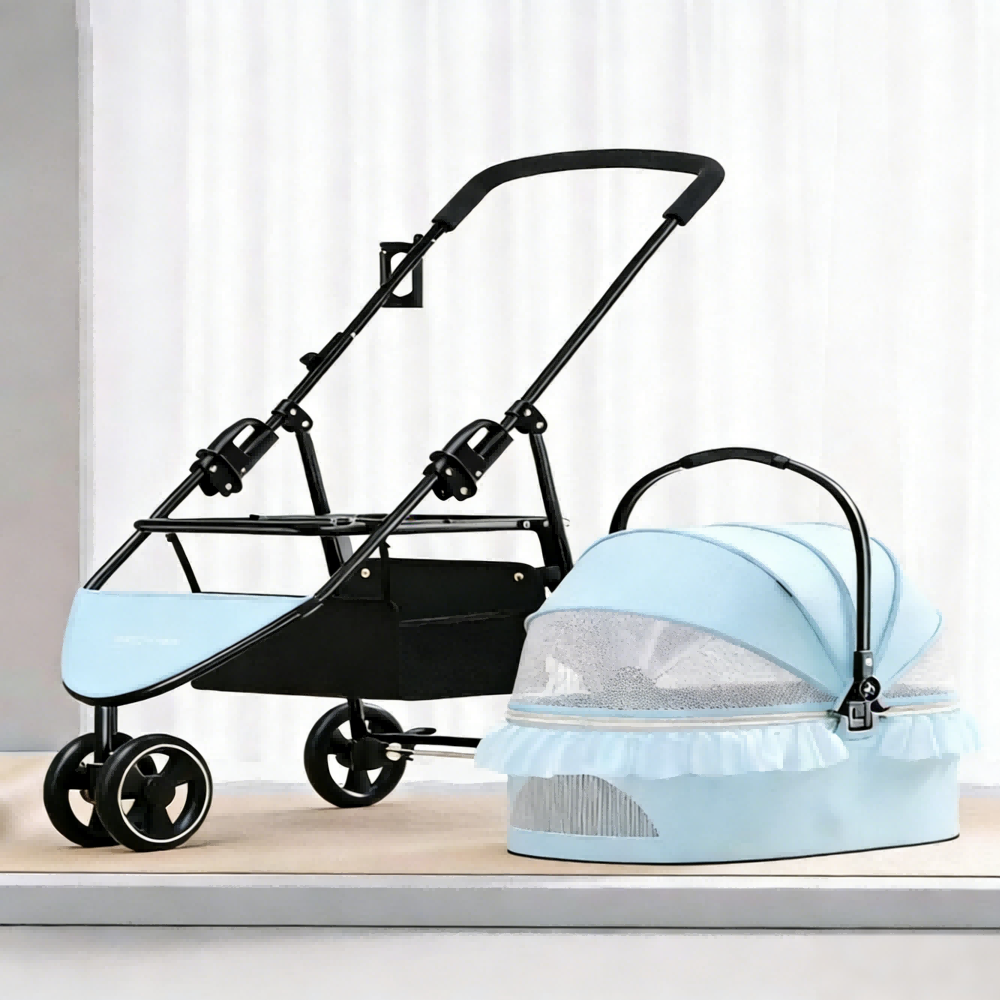 Outdoor Camping Pet Stroller for Cats and Dogs Bark&Paw Lab