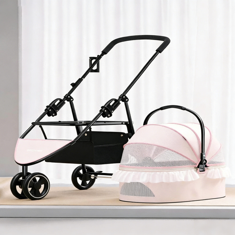 Outdoor Camping Pet Stroller for Cats and Dogs Bark&Paw Lab
