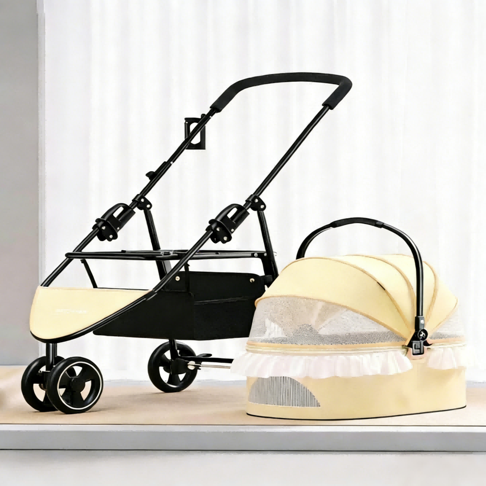 Outdoor Camping Pet Stroller for Cats and Dogs Bark&Paw Lab