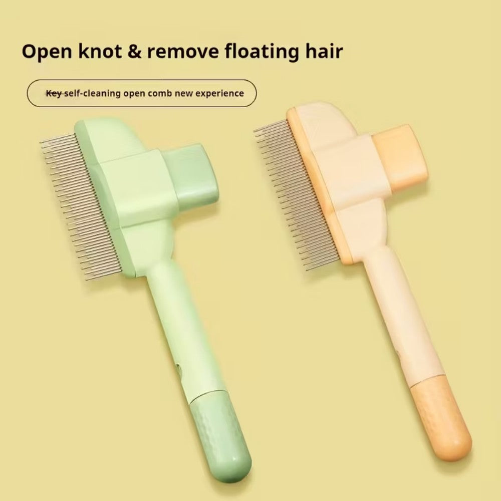 Self-Cleaning Pet Grooming Comb for Dogs and Cats