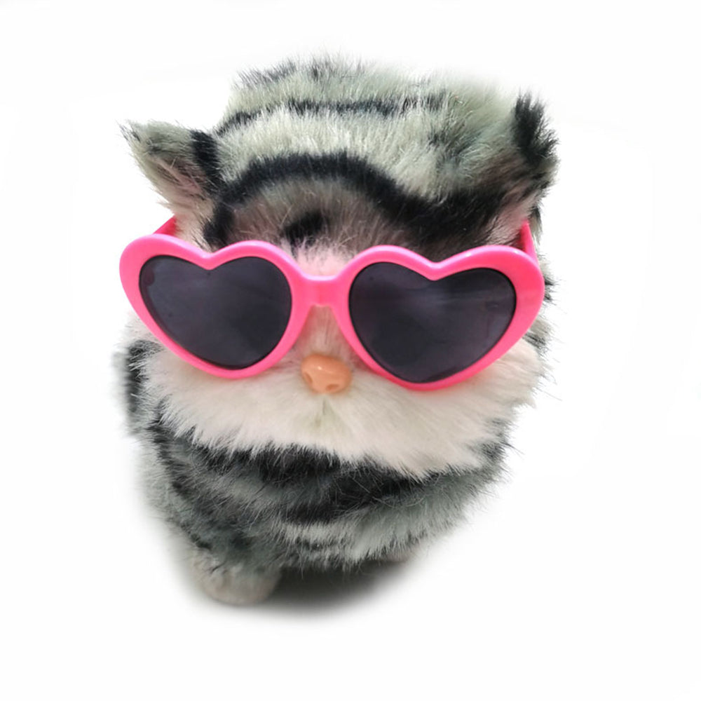 Cat heart-shape Sunglasses UV Protection Comfortable Pet Goggles Lightweight & Breathable Bark&Paw Lab
