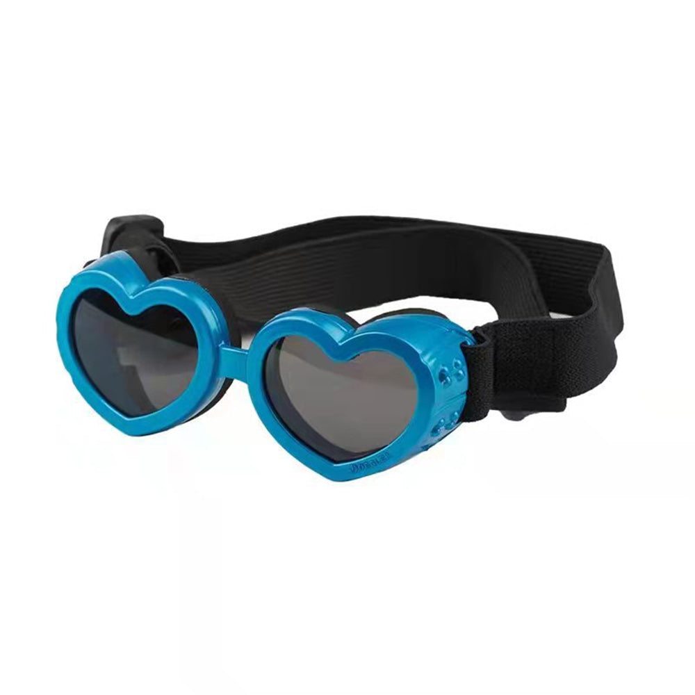 Dog heart-shape Sunglasses UV Protection Comfortable for Rainy Days Shockproof & Easy Clean Bark&Paw Lab