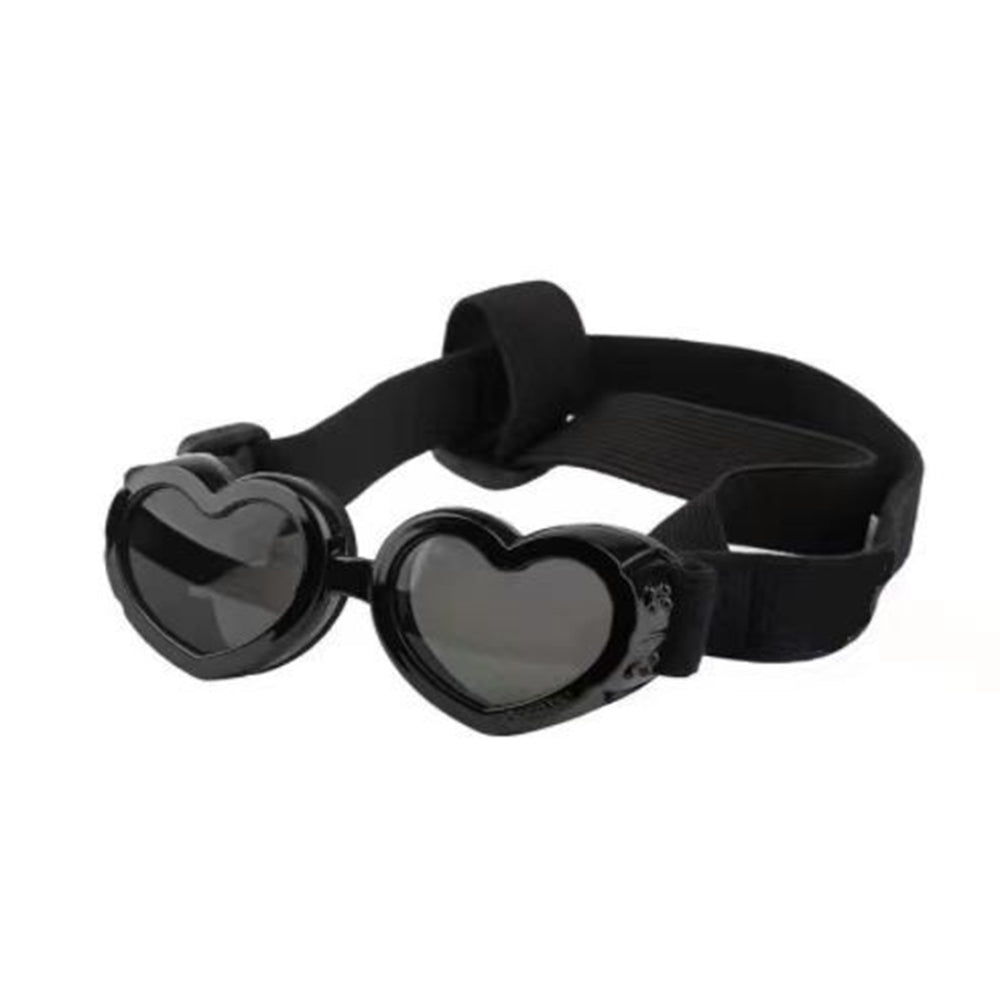 Dog heart-shape Sunglasses UV Protection Comfortable for Rainy Days Shockproof & Easy Clean Bark&Paw Lab