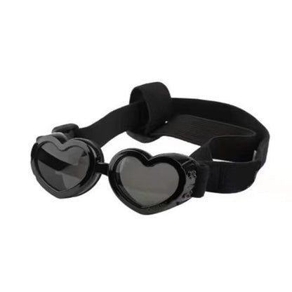 Dog heart-shape Sunglasses UV Protection Comfortable for Rainy Days Shockproof & Easy Clean Bark&Paw Lab
