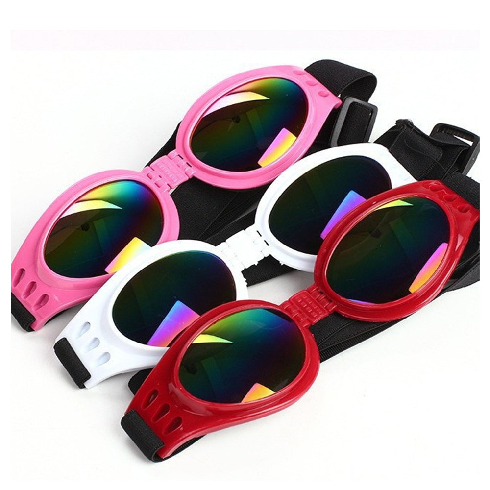 Dog Sunglasses UV Protection Comfortable Fit Pet Goggles No Nose Pressure Bark&Paw Lab