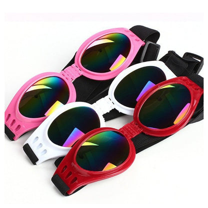Dog Sunglasses UV Protection Comfortable Fit Pet Goggles No Nose Pressure Bark&Paw Lab
