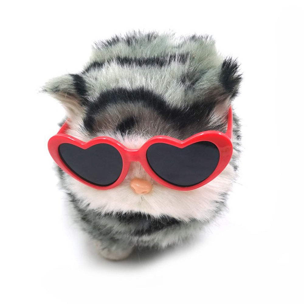 Cat heart-shape Sunglasses UV Protection Comfortable Pet Goggles Lightweight & Breathable Bark&Paw Lab