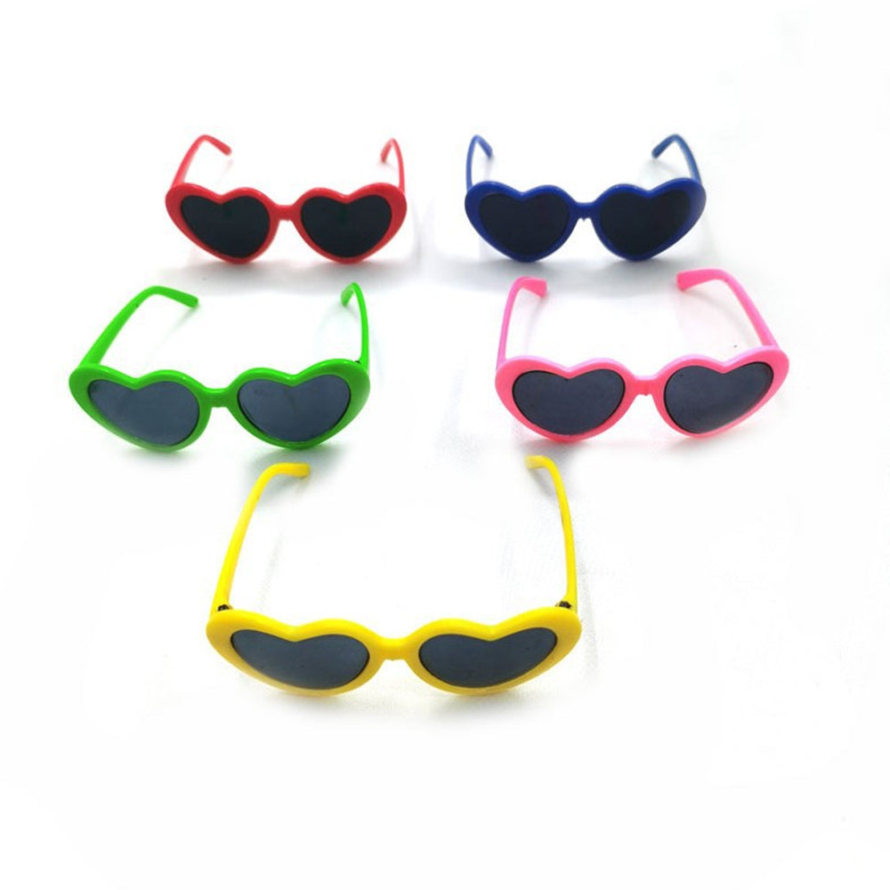 Cat heart-shape Sunglasses UV Protection Comfortable Pet Goggles Lightweight & Breathable