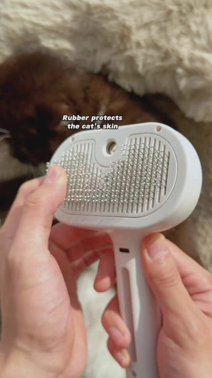 Safe Cool Mist 3 in 1 Massage Comb for Cats Dogs Removes Floating Hair Remover Cleaner