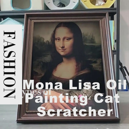 Artistic Style Oil Painting Cat Scratcher